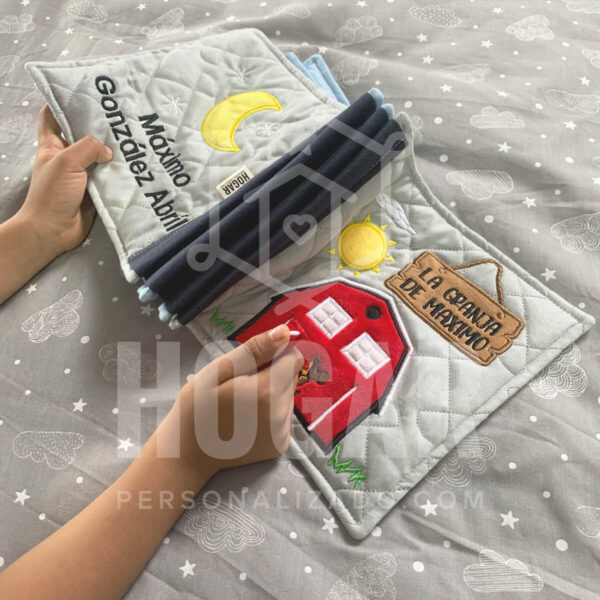 Libro la granja en tela